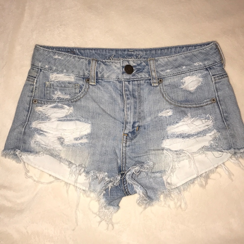 American Eagle distressed shorts